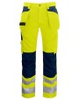 Broeken PROJOB 6531 SIGNALISATIEBROEK MET KNIEZAKKEN EN SPIJKERZAKKEN EN ISO 20471 KLASSE 2 voor bedrukking &amp; borduring