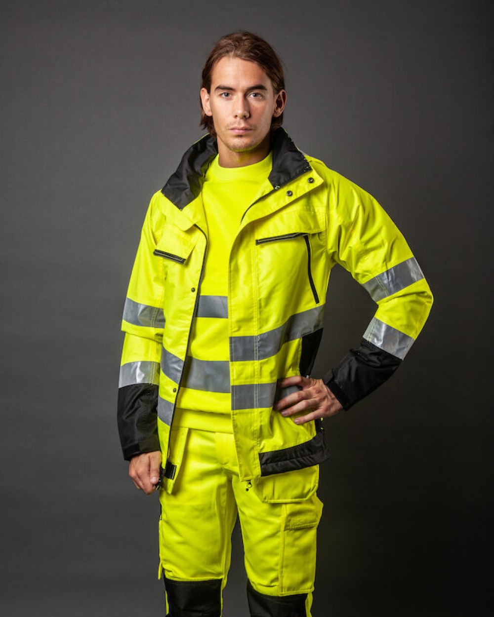 Pantalons personnalisable PROJOB 6531 PANTALON POLYCOTON PRIO EN ISO 20471 CLASSE 2