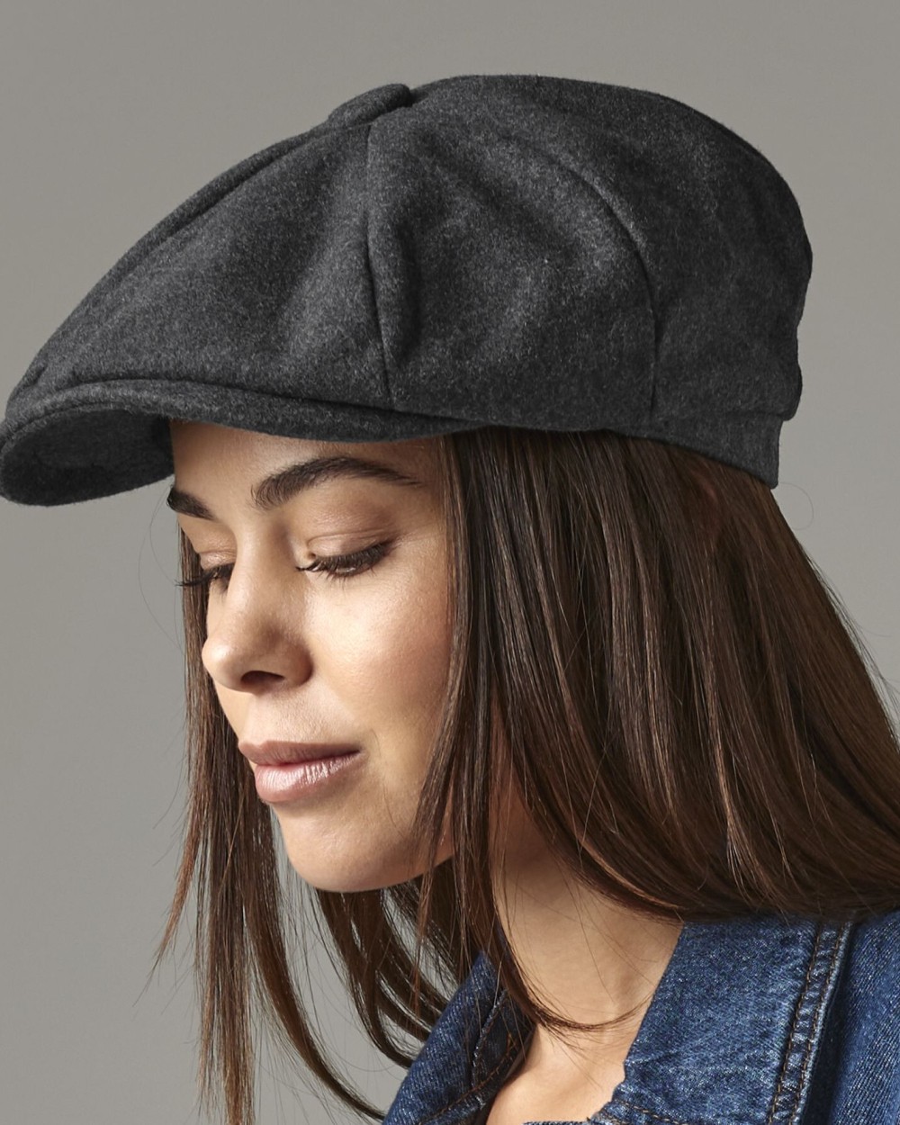 Petjes BEECHFIELD MELTON WOOL BAKER BOY CAP voor bedrukking &amp; borduring