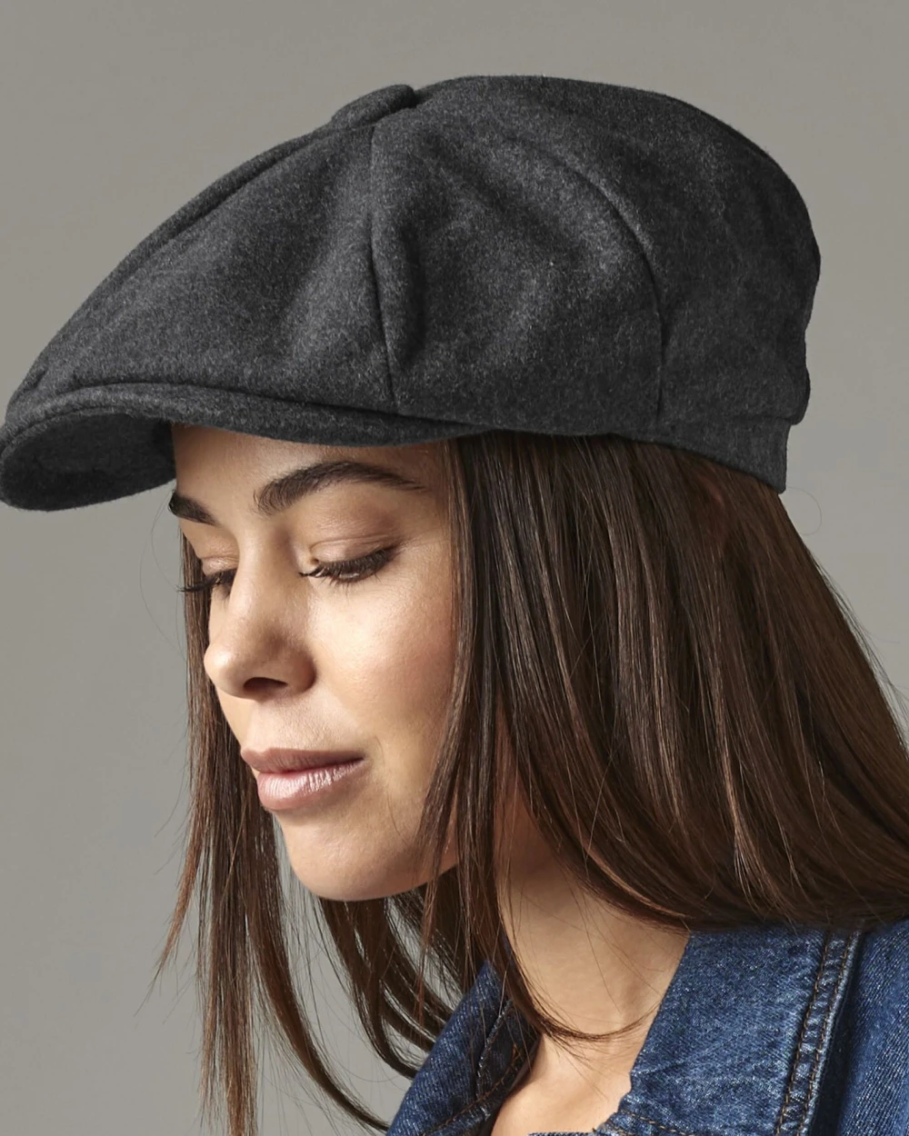 Petjes BEECHFIELD MELTON WOOL BAKER BOY CAP voor bedrukking &amp; borduring