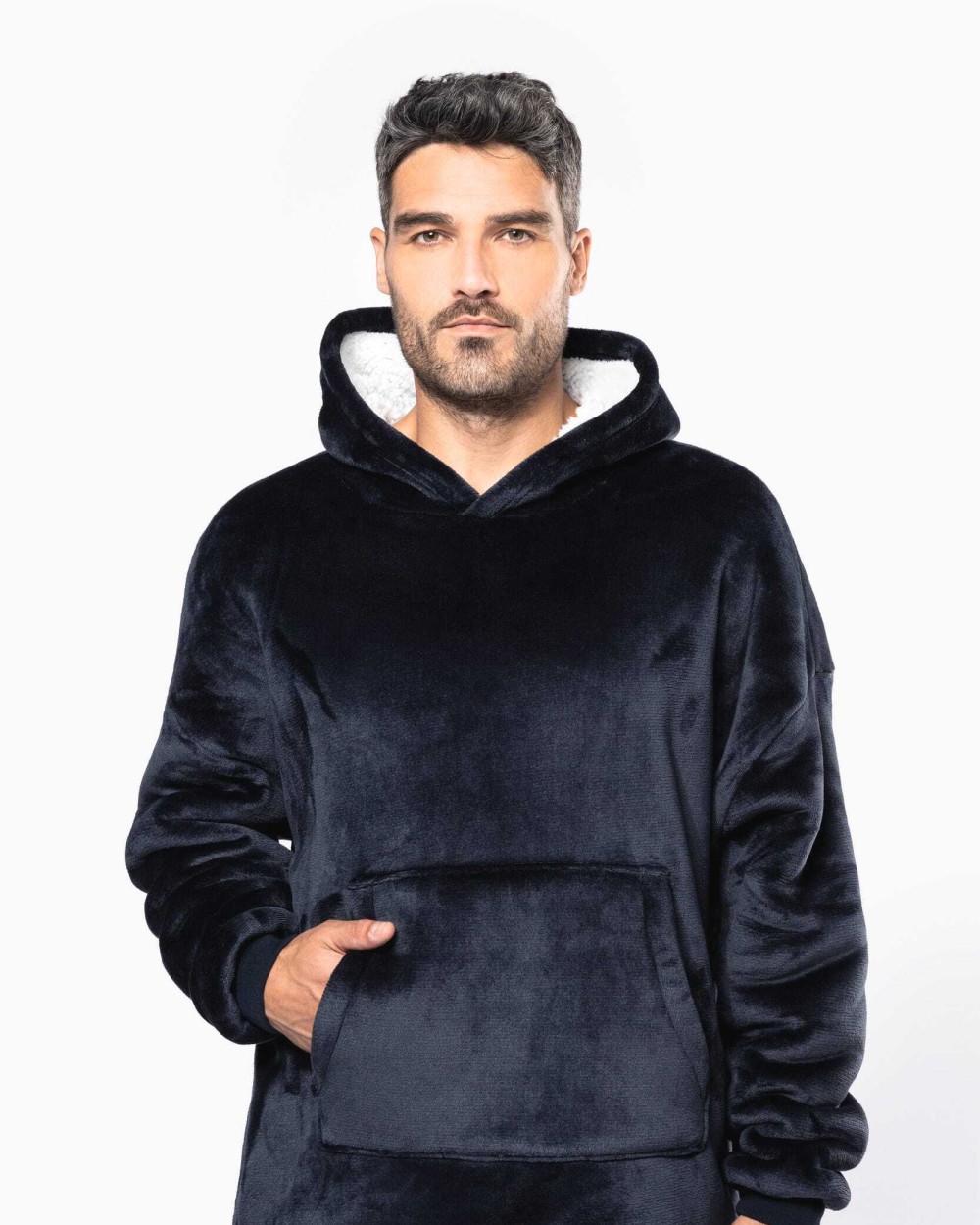 Fleecedekens KARIBAN Poncho  plaid voor bedrukking &amp; borduring