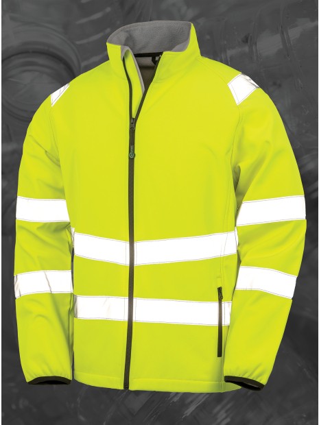 RESULT Veste softshell de sécurité recyclée /api/colors/e5315b4f-9aed-482d-99bf-360238f2bb1e personnalisable
