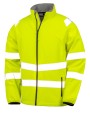 Vestes personnalisable RESULT Veste softshell de sécurité recyclée