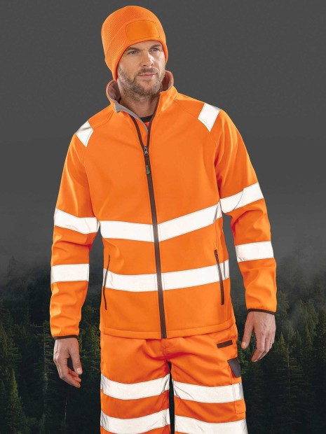 Vestes à personnaliser RESULT Veste softshell de sécurité recyclée 