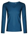 T-shirts PROMODORO Women´s V-Neck T-Shirt Longsleeve voor bedrukking &amp; borduring