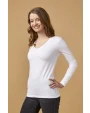 T-Shirts personnalisable PROMODORO Women´s V-Neck T-Shirt Longsleeve