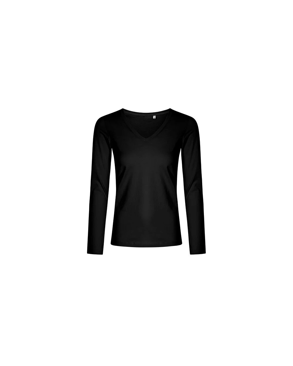 T-shirts PROMODORO Women´s V-Neck T-Shirt Longsleeve voor bedrukking &amp; borduring