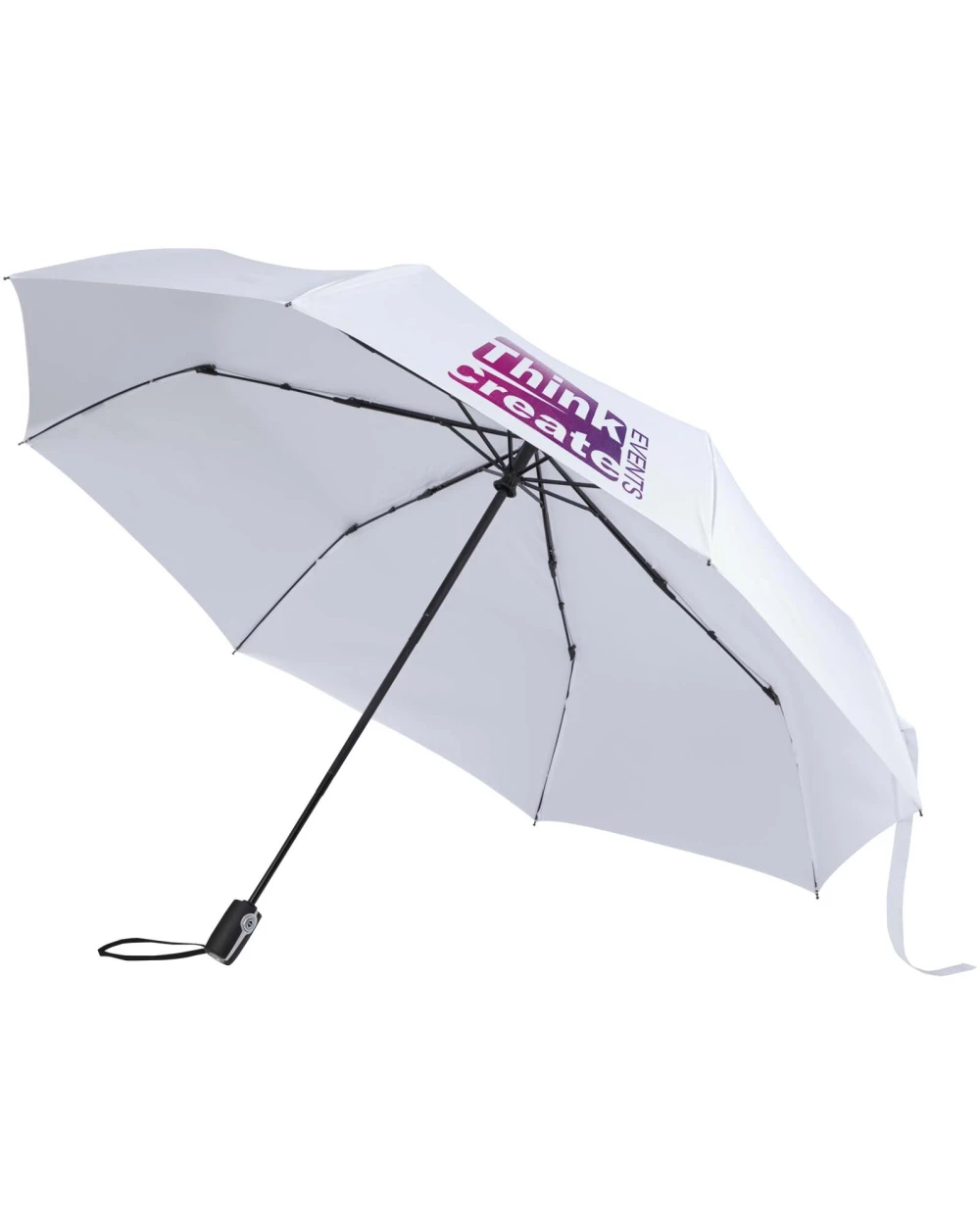 4DO Gale 27" faltbarer RPET-Regenschirm mit automatischer Öffnungs- und Schließfunktion Regenschirme personalisierbar