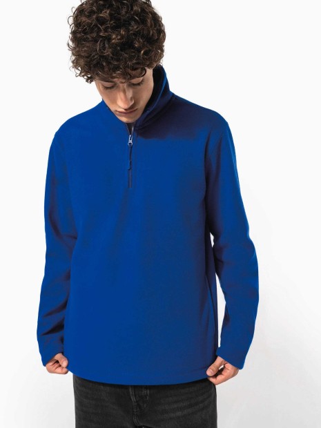 Laines polaires à personnaliser KARIBAN Enzo > Micropolaire col zippé homme 