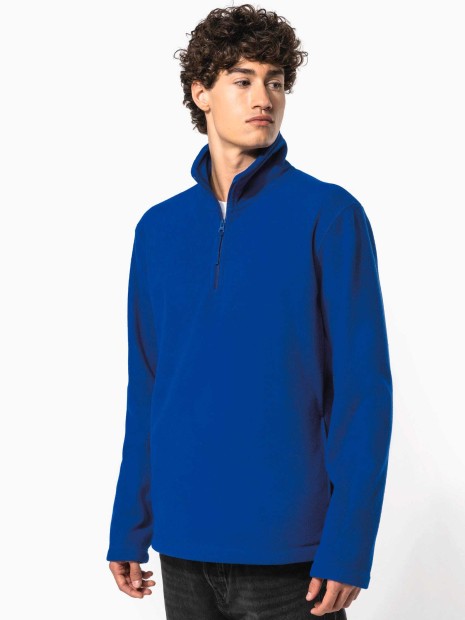 Laines polaires à personnaliser KARIBAN Enzo > Micropolaire col zippé homme 