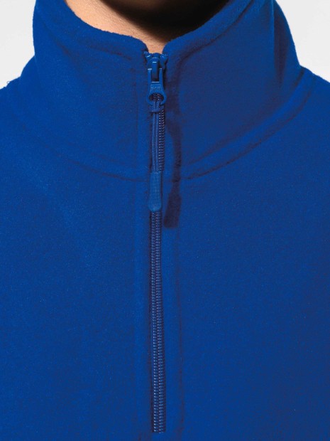 Laines polaires à personnaliser KARIBAN Enzo > Micropolaire col zippé homme 