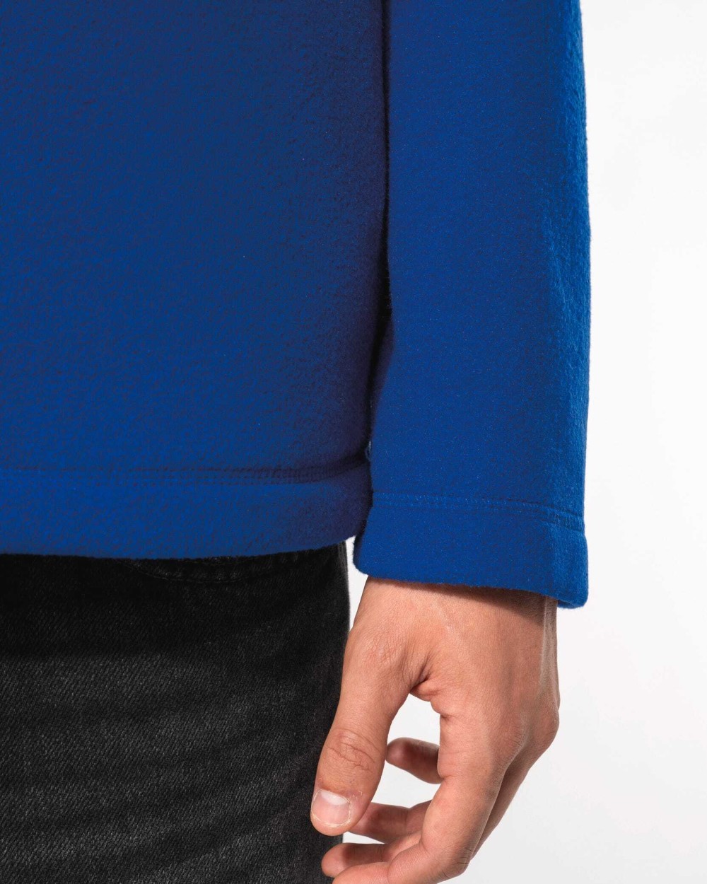 Laines polaires personnalisable KARIBAN Enzo > Micropolaire col zippé homme