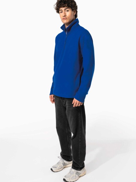 Laines polaires à personnaliser KARIBAN Enzo > Micropolaire col zippé homme 