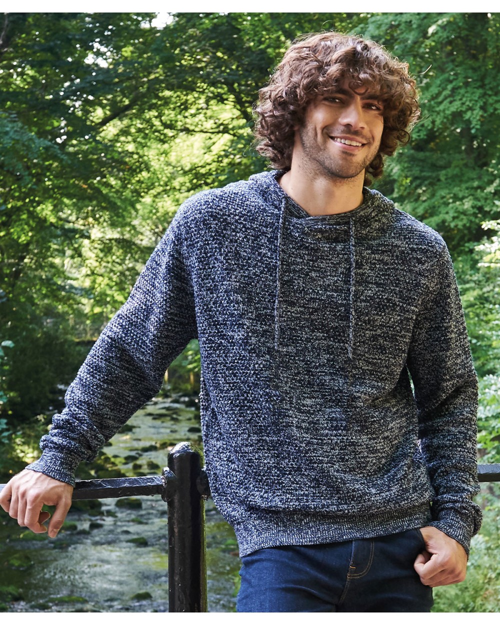 Sweaters & hoodies AWDIS Iguazu Regen Knitted Hoody voor bedrukking &amp; borduring