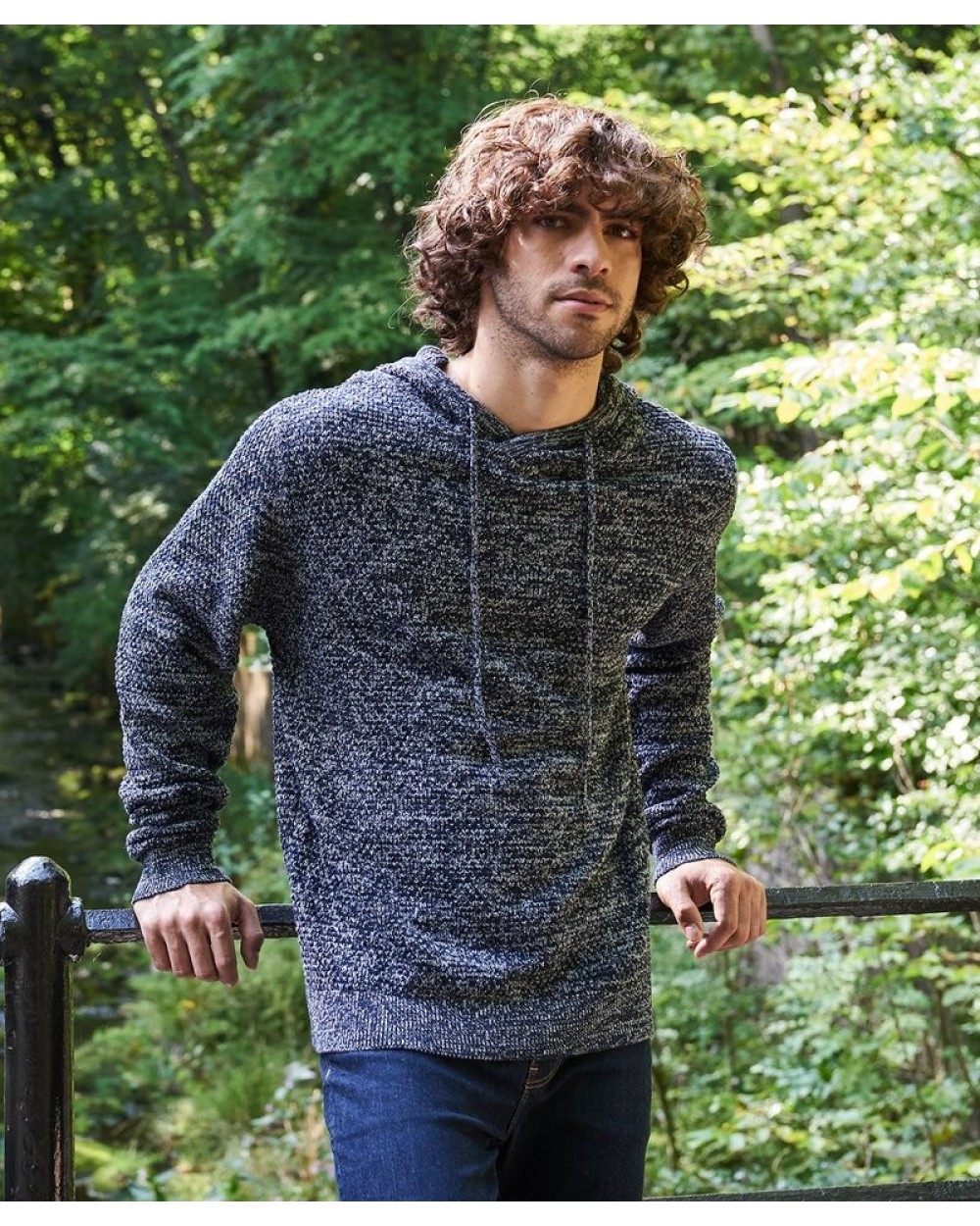 Sweaters & hoodies AWDIS Iguazu Regen Knitted Hoody voor bedrukking &amp; borduring