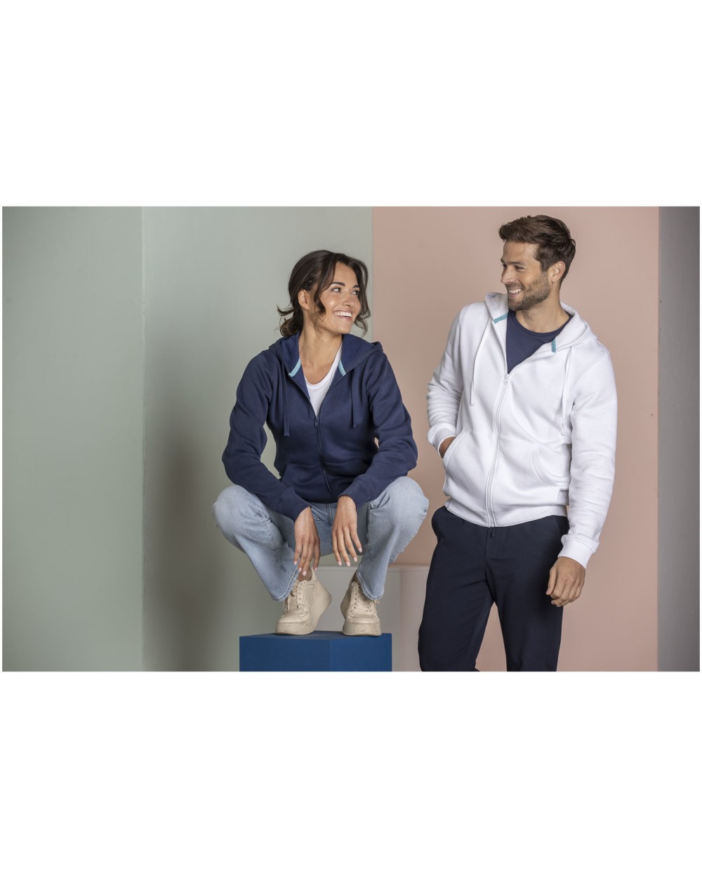 ELEVATE Ruby Hoodie mit durchgehendem Reißverschluss aus Bio-Material für Damen Sweatshirts personalisierbar