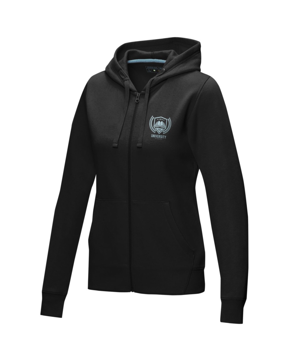 Sweat-shirts personnalisable ELEVATE Sweat full zip à capuche Ruby bio femme