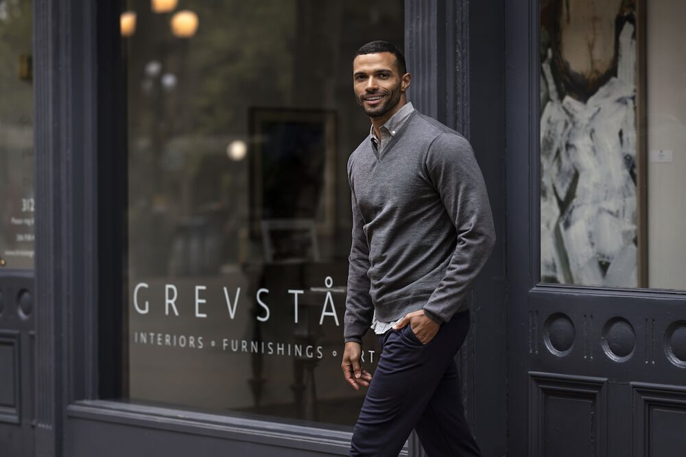 Pulls personnalisable CUTTER & BUCK Everett V-neck men