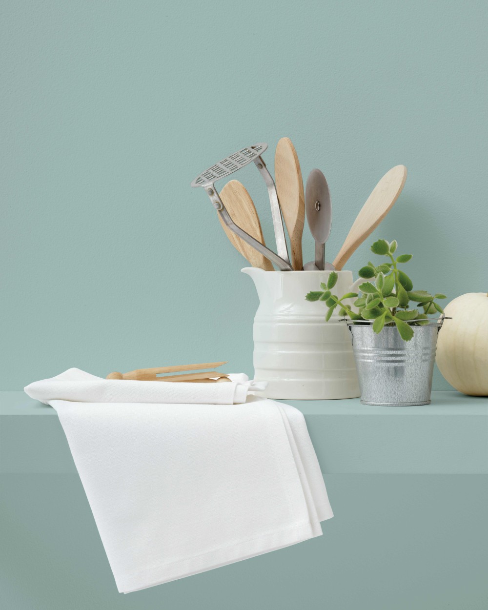 NUTSHELL Organic cotton tea towel Bad Artikeln personalisierbar