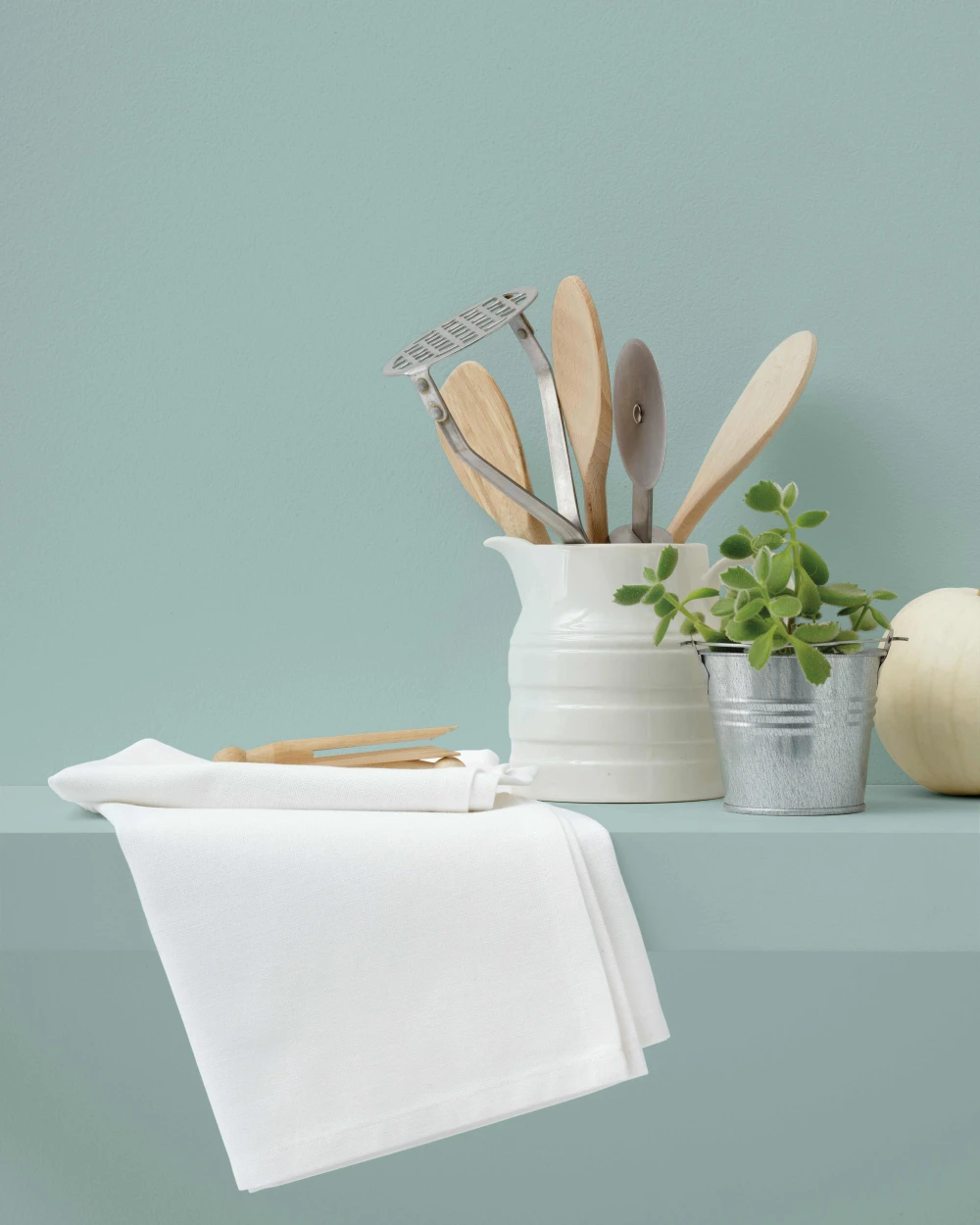 Bad artikelen NUTSHELL Organic cotton tea towel voor bedrukking &amp; borduring