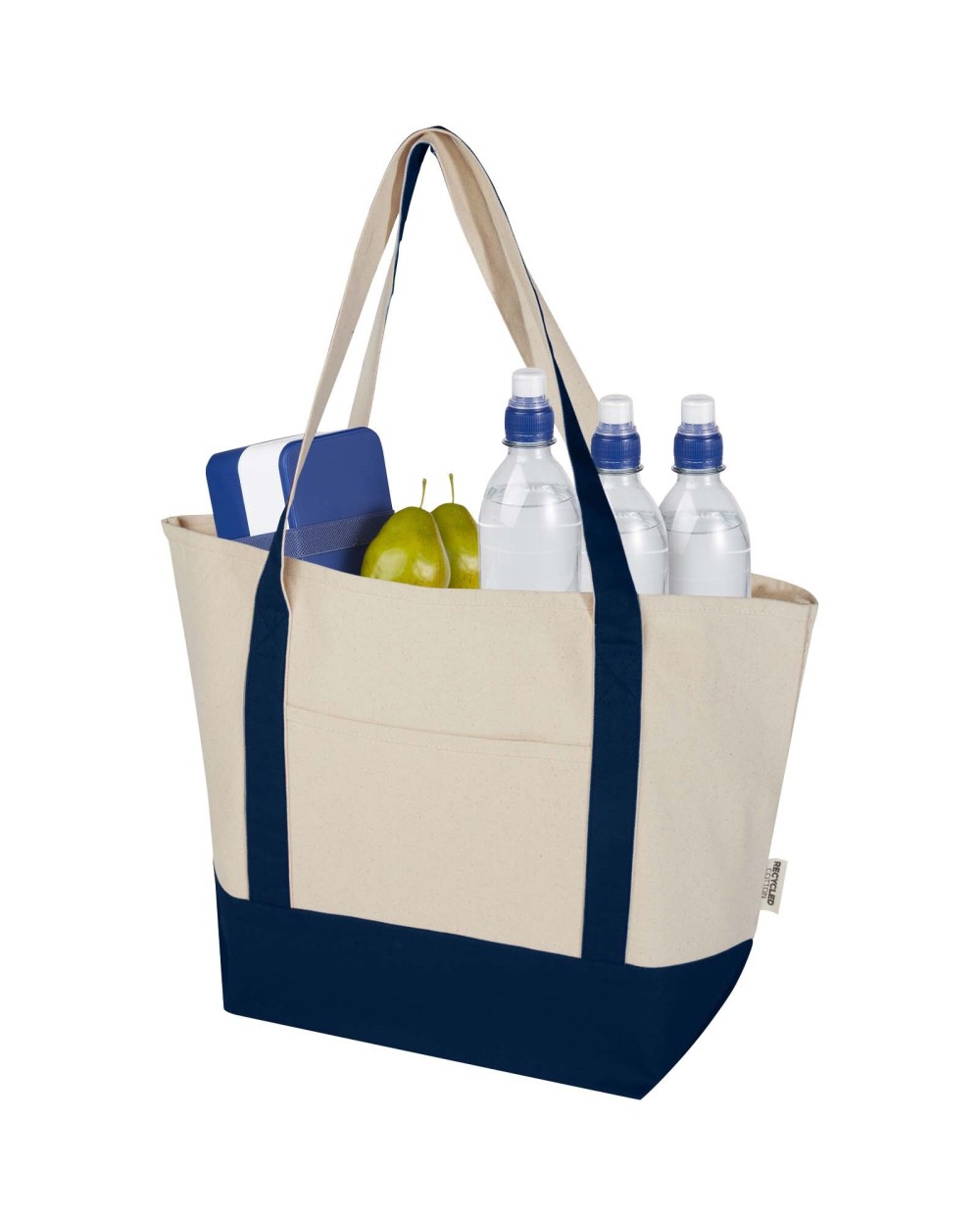 Tote bags 4DO Sam draagtas van 320 g/m² GRS gerecycled katoen voor bedrukking &amp; borduring