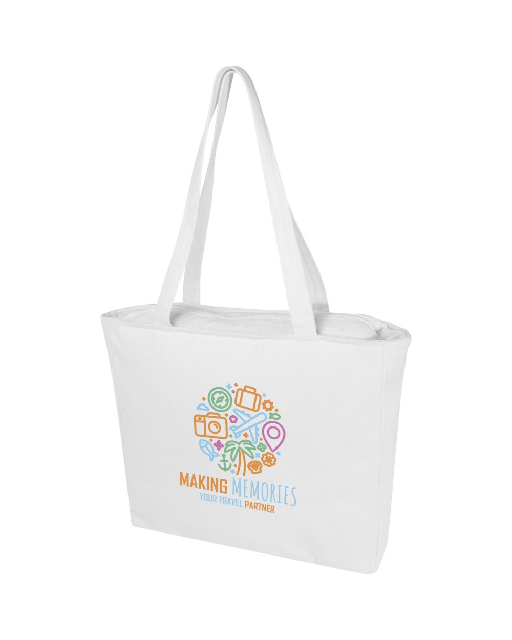 Tote bags 4DO Weekender 500 g/m² Aware™ gerecyclede draagtas voor bedrukking &amp; borduring