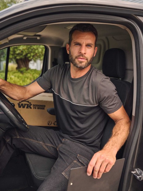 Pantalons à personnaliser WK. DESIGNED TO WORK Pantalon Denim multipoches homme 