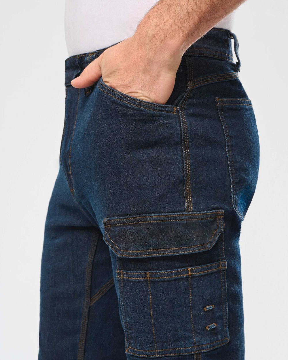 Pantalons personnalisable WK. DESIGNED TO WORK Pantalon Denim multipoches homme