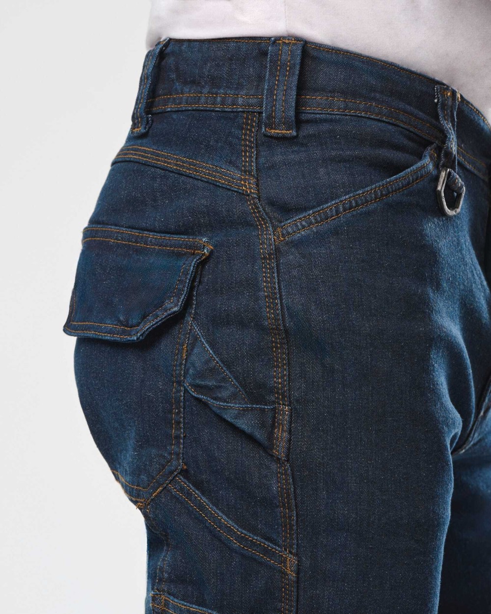 WK. DESIGNED TO WORK Denim-Herrenhose mit mehreren Taschen Hosen personalisierbar