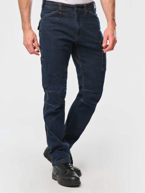 Pantalons à personnaliser WK. DESIGNED TO WORK Pantalon Denim multipoches homme 