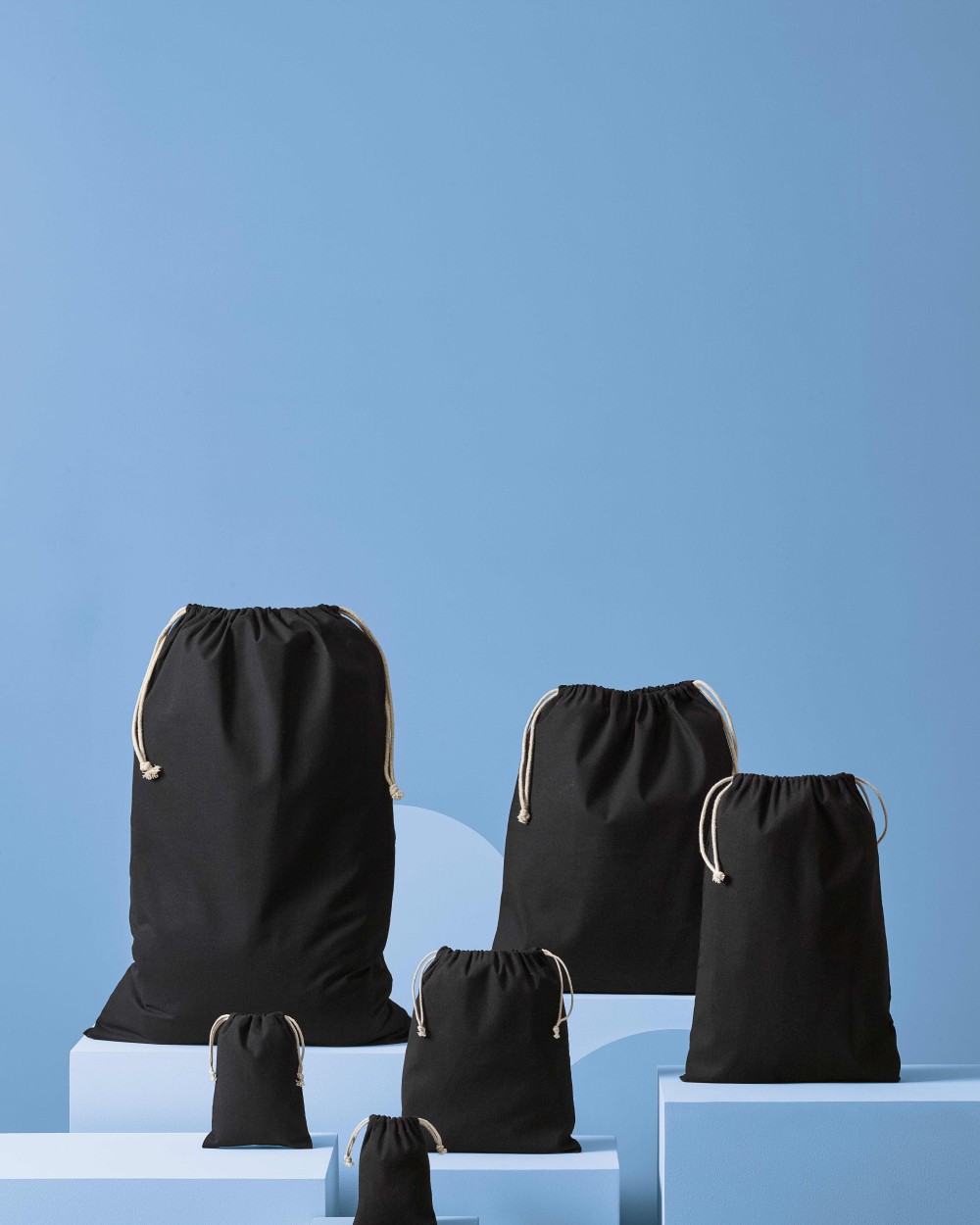 Tassen & Zakken NUTSHELL Recycled cotton stuff bag voor bedrukking &amp; borduring