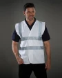 Gilets de sécurité personnalisable YOKO Fluo 2 Band+Brace Waistcoat