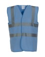 Gilets de sécurité personnalisable YOKO Fluo 2 Band+Brace Waistcoat