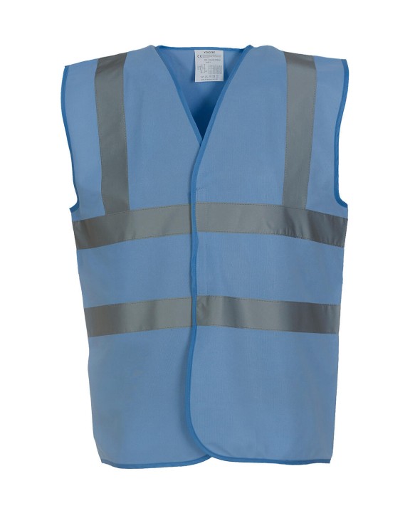 Gilets de sécurité personnalisable YOKO Fluo 2 Band+Brace Waistcoat