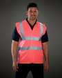 Gilets de sécurité personnalisable YOKO Fluo 2 Band+Brace Waistcoat