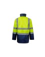 VELILLA 4-IN-1 TWO-TONE HIGH VISIBILITY PARKA Jacken personalisierbar