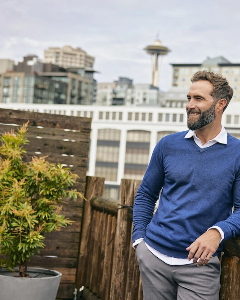 Pulls personnalisable CUTTER & BUCK Oakville V-neck men