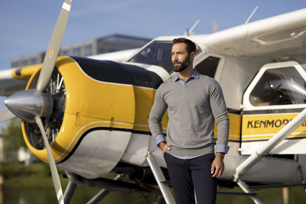 Pulls personnalisable CUTTER & BUCK Oakville V-neck men