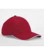 BEECHFIELD EARTHAWARE® CLASSIC ORGANIC COTTON 6 PANEL CAP - SANDWICH PEAK Kappen personalisierbar