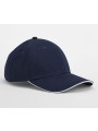 BEECHFIELD EARTHAWARE® CLASSIC ORGANIC COTTON 6 PANEL CAP - SANDWICH PEAK /api/colors/9da8c523-94e5-445e-94b4-090b14a5d848 personnalisable