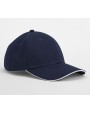 BEECHFIELD EARTHAWARE® CLASSIC ORGANIC COTTON 6 PANEL CAP - SANDWICH PEAK Kappen personalisierbar