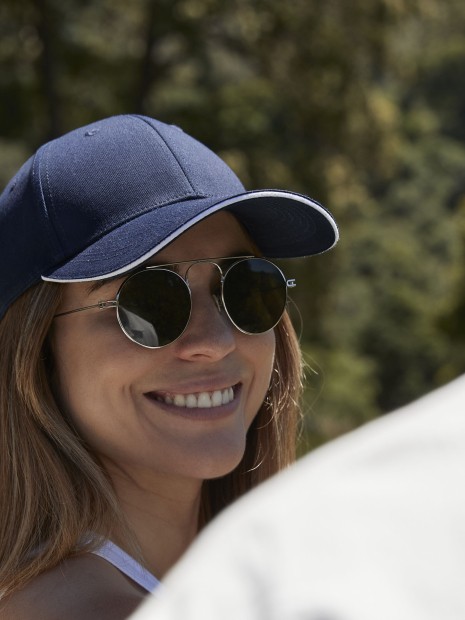 Casquettes à personnaliser BEECHFIELD EARTHAWARE® CLASSIC ORGANIC COTTON 6 PANEL CAP - SANDWICH PEAK 