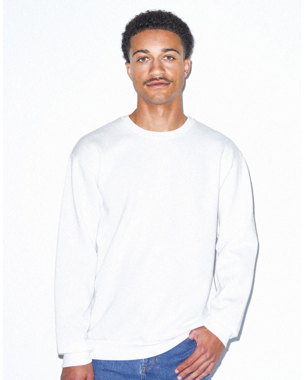 Sweaters & hoodies AMERICAN APPAREL Unisex Flex Fleece Drop Shoulder Sweatshirt voor bedrukking &amp; borduring