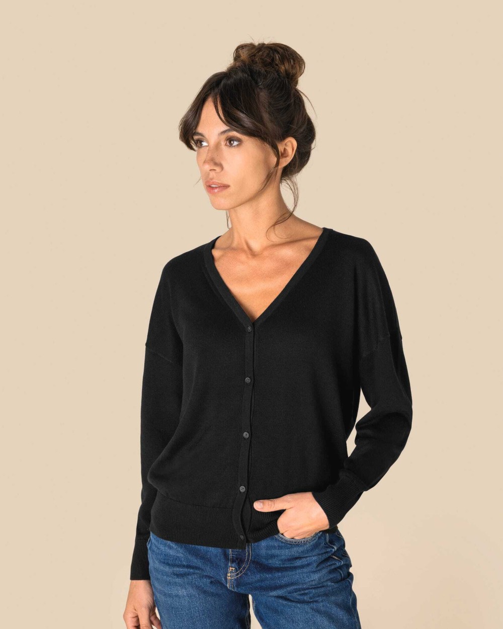 SPASSO Umweltfreundliche Damenstrickjacke aus Lyocell Pullovers personalisierbar