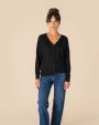 Pulls personnalisable SPASSO Cardigan écoresponsable en lyocell femme