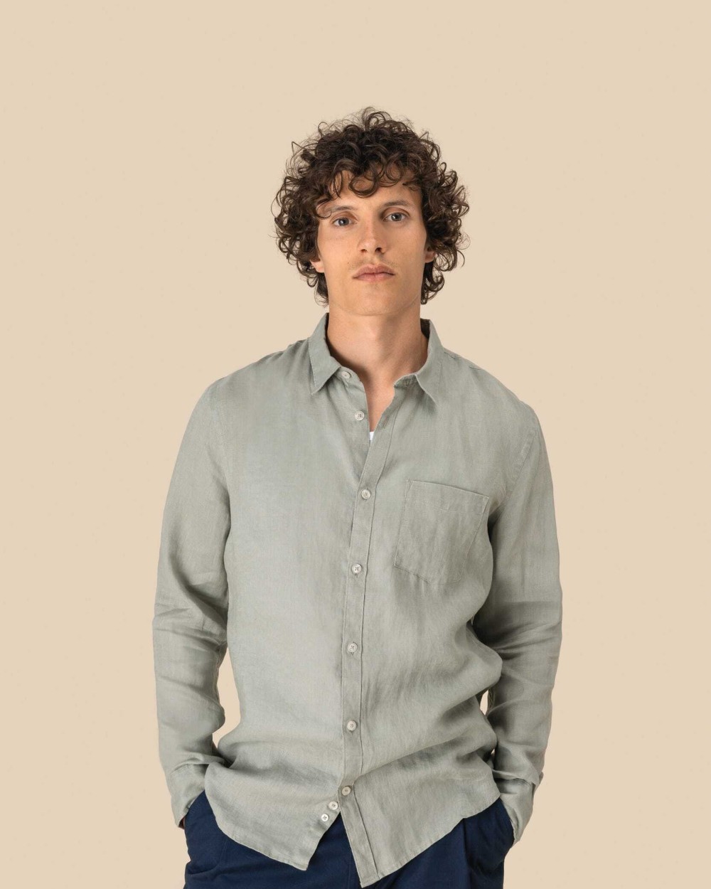 Chemises personnalisable SPASSO Chemise en lin homme