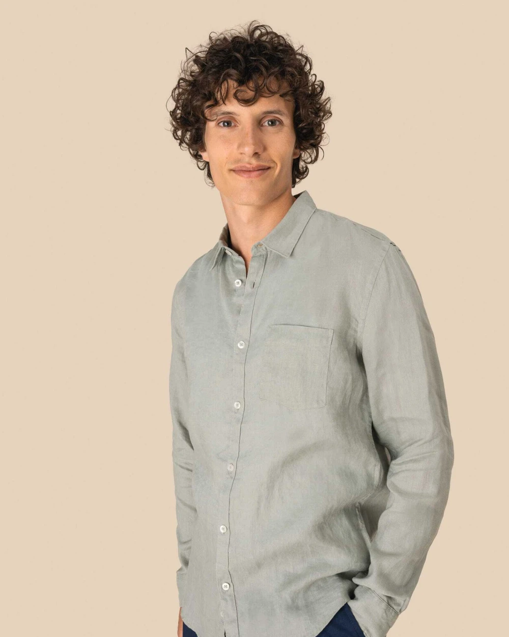 Chemises personnalisable SPASSO Chemise en lin homme