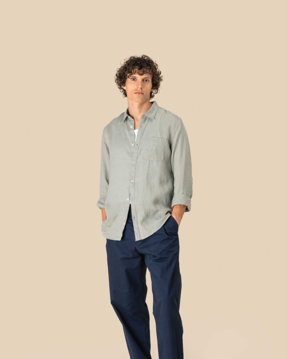 Chemises personnalisable SPASSO Chemise en lin homme