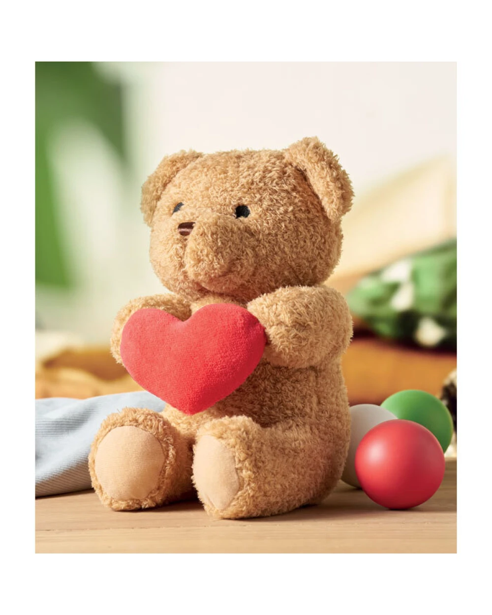 4DO Teddybär mit Herz 23cm Zubehör personalisierbar