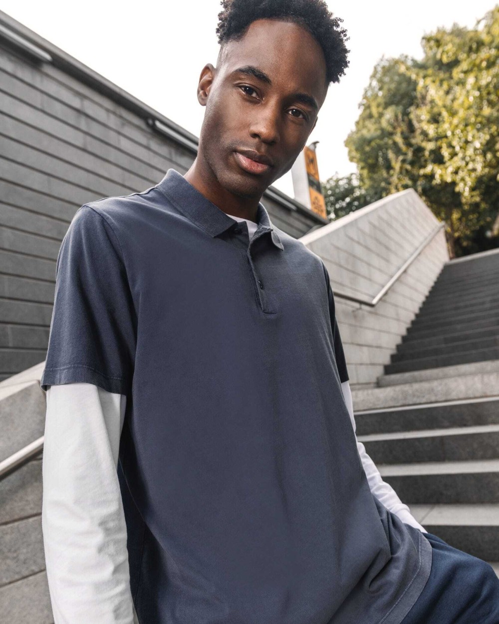 Polo's NATIVE SPIRIT Ecologische verwassen herenpolo van jersey voor bedrukking &amp; borduring